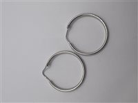 Orecchini Domar Donna Cerchi argento 925 lisci in Argento ORAR-432-280